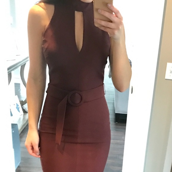 Cinq a Sept Keyhole Midi Dress - Picture 5 of 6